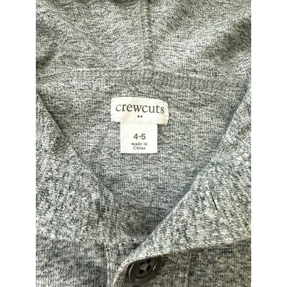 Crewcuts Grey Hooded Pullover size 4-5 - Picture 4 of 4